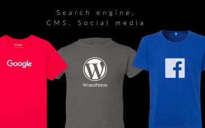 Search engine, CMS, Social media