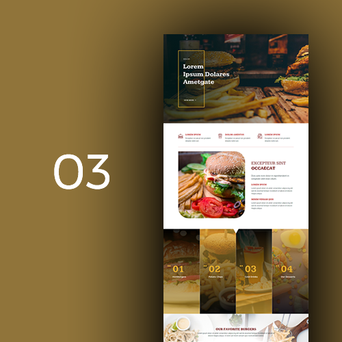 Website design for burger restaurants 4