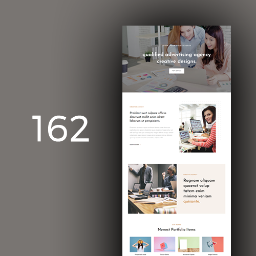 Website design for advertising agencies