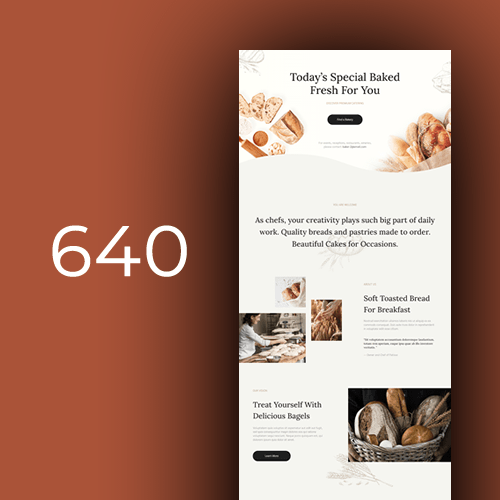 Website design for bakeries