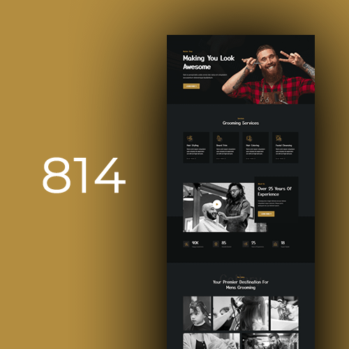 Website design for barbers