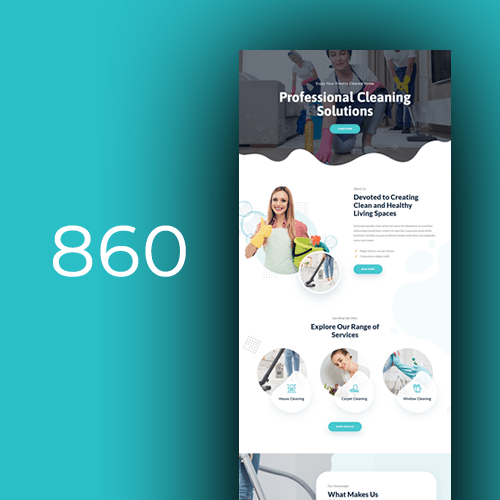Website design for cleaning services 1