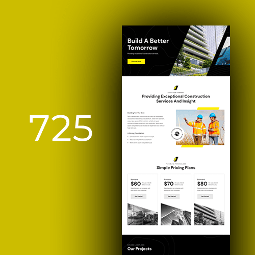 Website design for construction companies 3