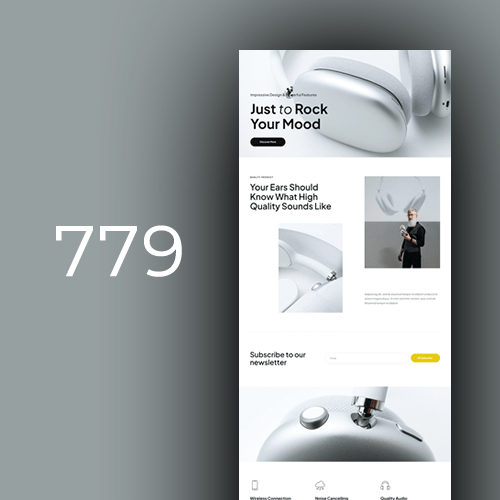 Website design for audio products