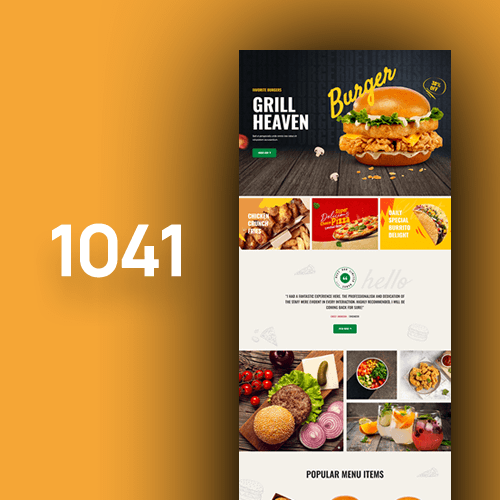 Website design for burger restaurants 3