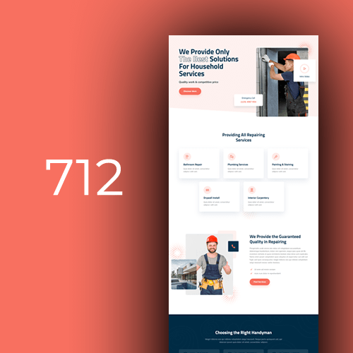 Website design for handyman services