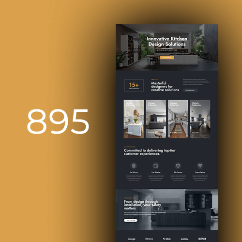 Website design for kitchen suppliers 1