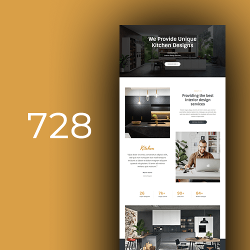 Website design for kitchen designers