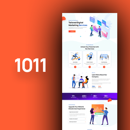 Website design for landing pages 2