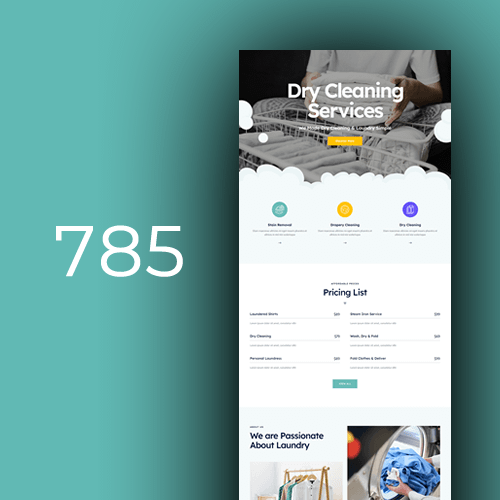 Website design for laundry services