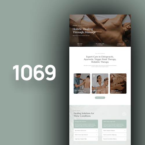 Website design for massage studios 1
