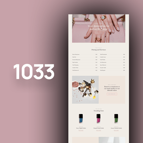 Website design for nail salons