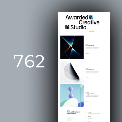 Website design for creative portfolios 1