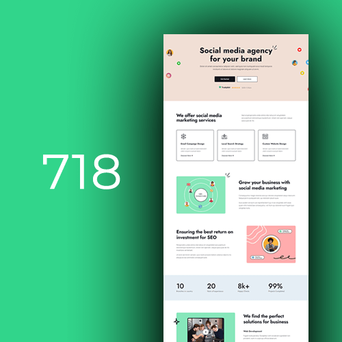 Website design for social media agencies