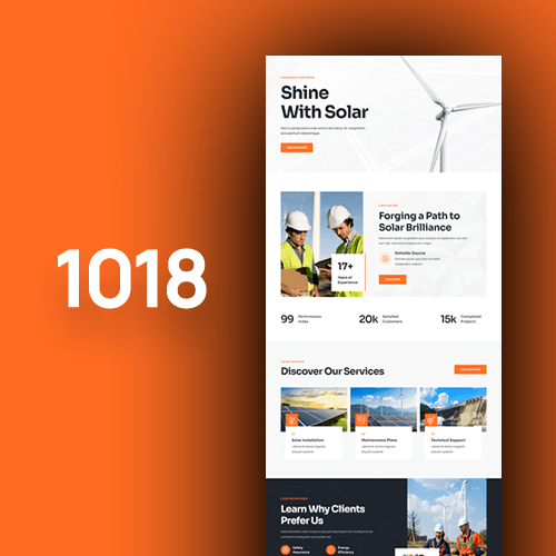Website design for solar energy companies 1