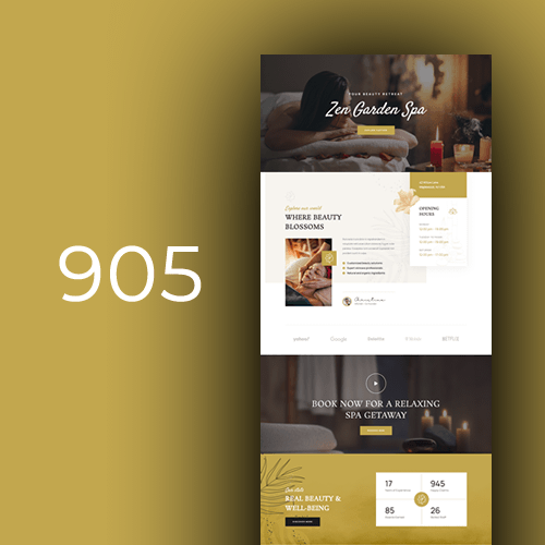 Website design for spas 1