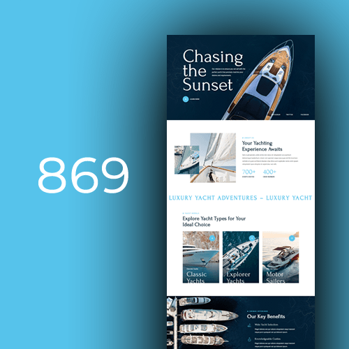 Website design for yacht rentals
