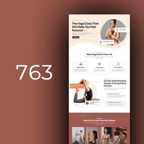 Website design for yoga studios 2